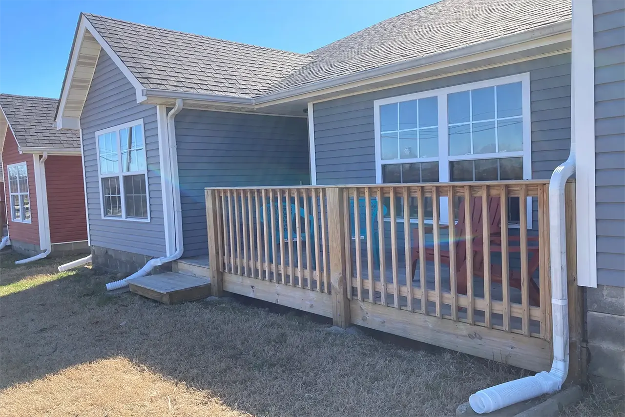 Community Homes Back Deck